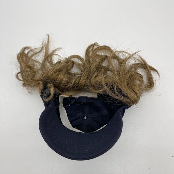 Vintage Seattle Mariners Snapback Hat Cap with Wig Long Hair Don’t Care One Size - Picture 5 of 8